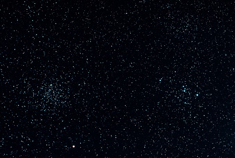 M 46 : Amas ouvert et +, NGC 2436 : nébuleuse planétaire