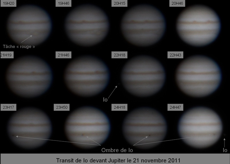Jupiter - Transit de Io - 21 novembre 2011