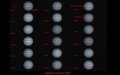 Deux ombres sur Jupiter, le 16 mars 2014