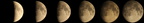 La Lune pendant 6 jours (7ème au 12ème J)