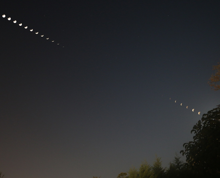 Eclipse de Lune du 28-09-2015, plan large
