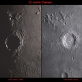 Le cratète Copernicus à 8,78 et 9,80J de lunaison