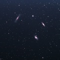 M65, M66, NGC3628 : Le "triplet du Lion" (Leo)