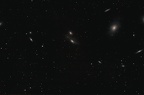 NGC 4435 et NGC 4438 Galaxies des Yeux / Virgo Cluster