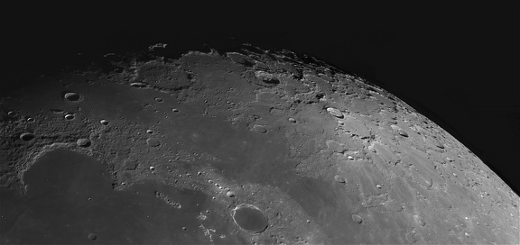 Mare imbrium, Cratère plato au 11eme jour