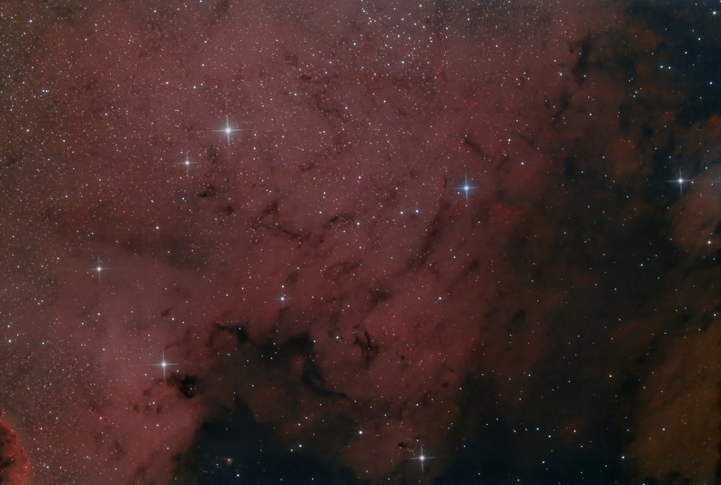 NGC7000 Nébuleuse de l'Amérique du Nord&NGC 6997