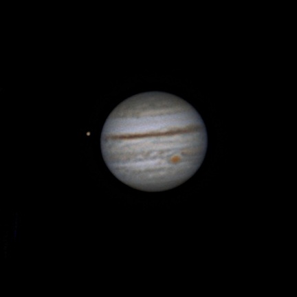 Jupiter et io le 11 septembre 2022 à l'Observatoire Jalle Astronomie