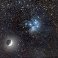La Lune et M45