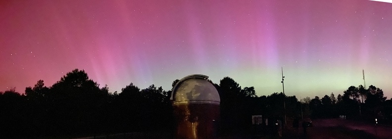 Aurore Boréale à l'observatoire 