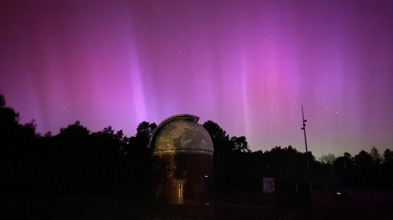 Aurore Boréale à l'observatoire 