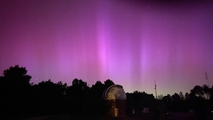 Aurore Boréale à l'observatoire 