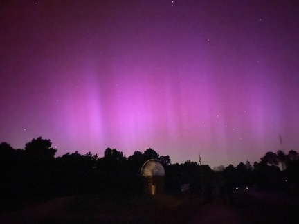 Aurore Boréale à l'observatoire 