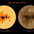Gros plan tâche solaire n° 3780