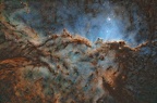 NGC6188 Nébuleuse des Dragons combattants de l'Autel