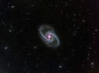 ngc1365 (2127 visits) NGC 1365 est une vaste galaxie spirale barrée de grand style située dans la constellation du Fourn... ngc1365