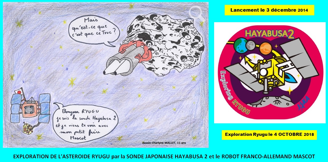 Le programme d’exploration spatiale HAYABUSA 2 et son robot Mascot sur l’astéroïde Ryugu