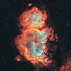 IC 1848 (6449 visites) Nébuleuse de l'âme Mono
Nuit du 19/09/26 à St Helene.
8h00 de pose : H=3h00 S=3h00 / O=2h00 pose ... IC 1848