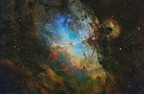 messier 16 (3929 visites) nouveau traitement
M 16 est un amas ouvert doublé d’une nébuleuse diffuse, situé dans la cons... messier 16
