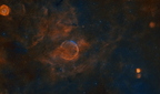 abell 85 (13214 visites) Abell85 ou CTB1, également appelé Nébuleuse de l’ail.
C’ est un rémanent de supernova (init... abell 85
