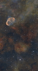 NGC 6888 (4847 visites) Nébuleuse du Croissant
117x60s gain 100
filtre Duo Ha/OIII
réalisé avec un Dwarf Mini
30/150mm
... NGC 6888